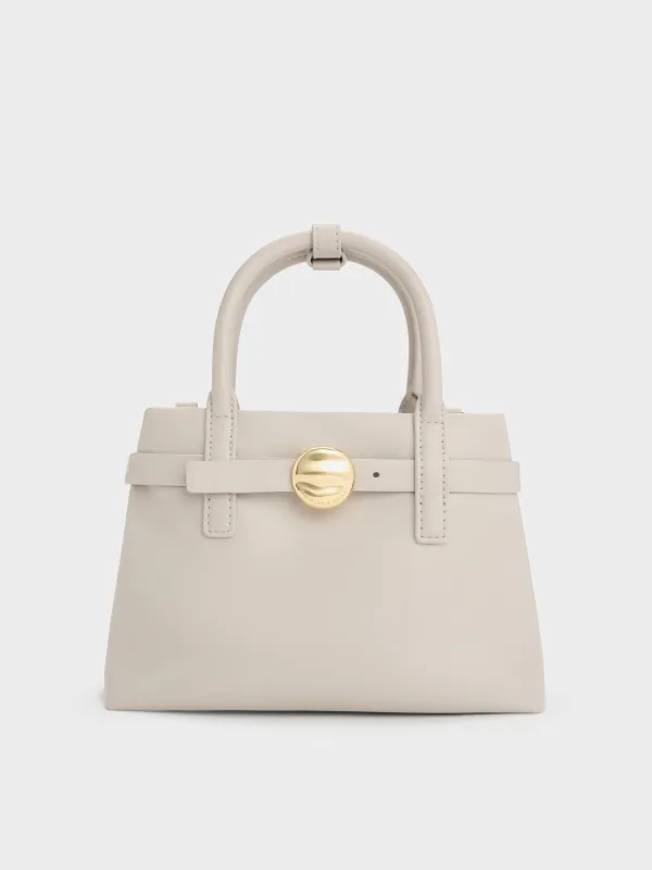 Charles & Keith - Mini Behn Belted Tote Bag sold by Charles & Keith