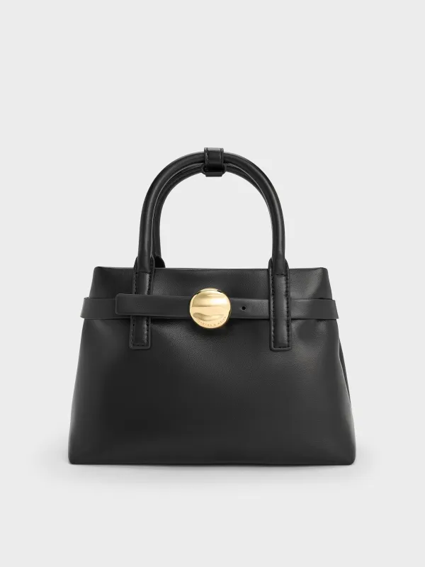 Charles & Keith - Mini Behn Belted Tote Bag sold by Charles & Keith