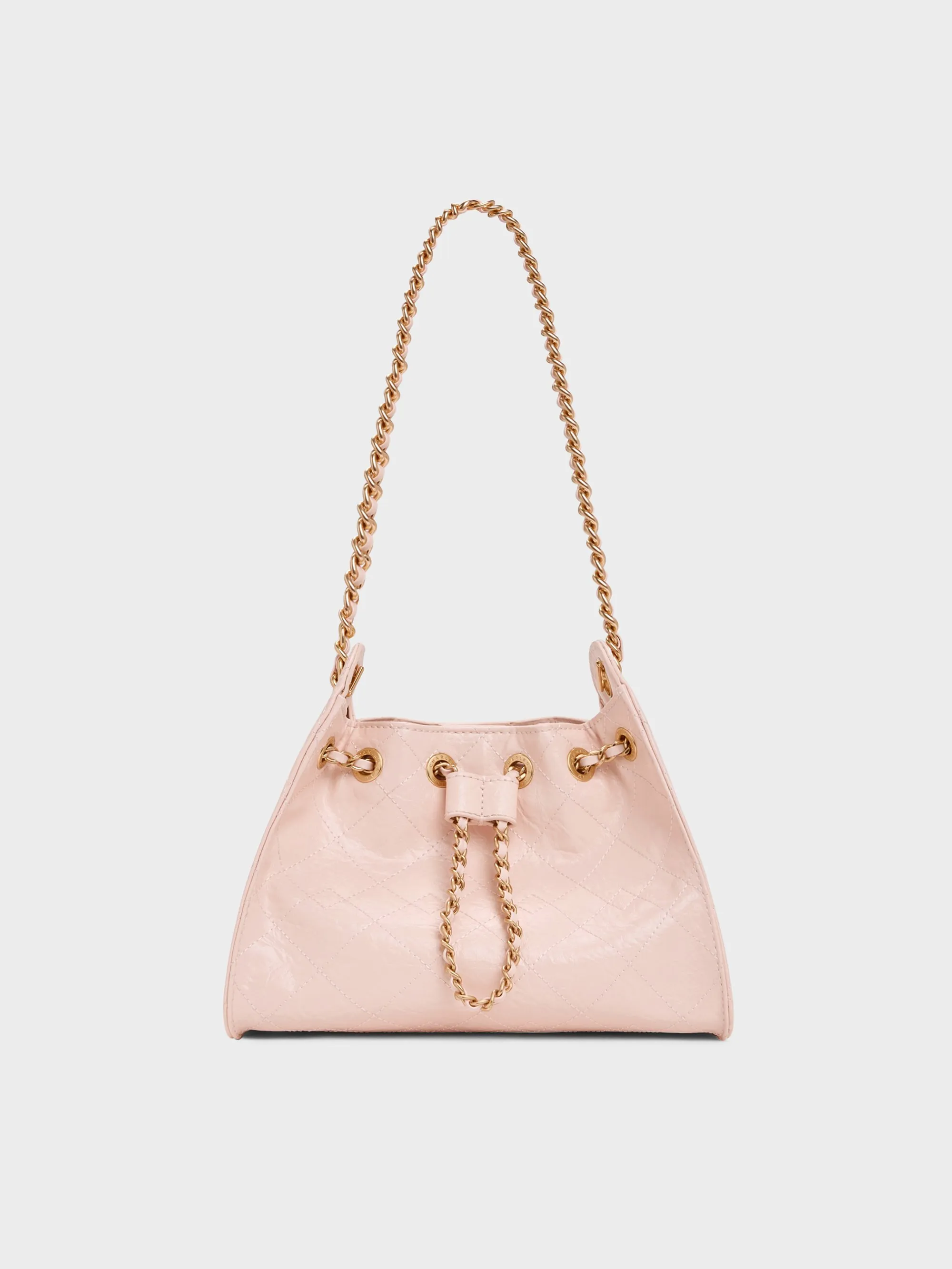 Charles & Keith - Duo Quilted Drawstring Bucket Bag sold by Charles & Keith