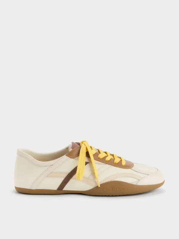 Charles & Keith - Nylon & Leather Sneakers made by Charles & Keith