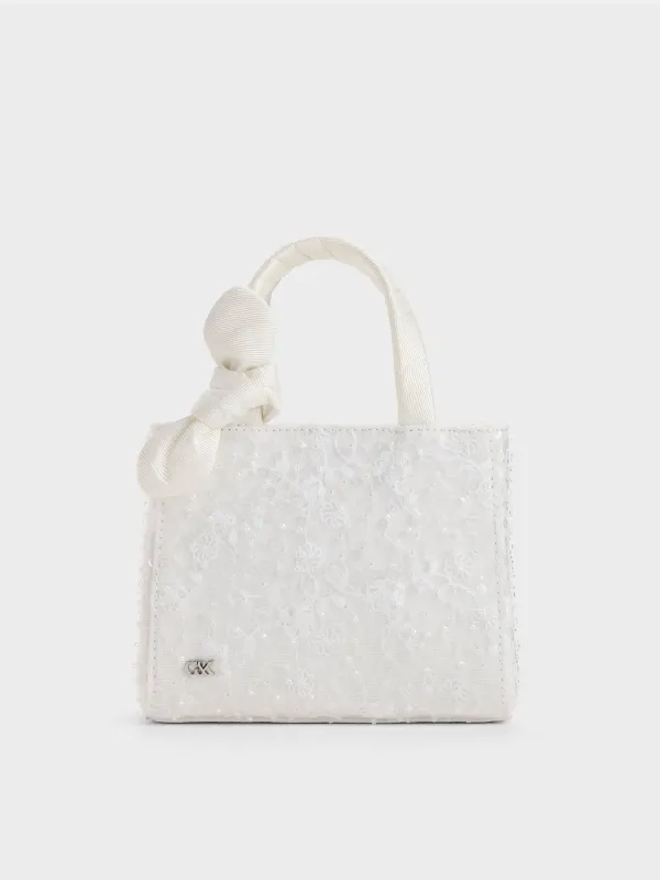 CHARLES & KEITH - Albany Embroidered-Mesh Beaded Mini Bag made by Charles & Keith