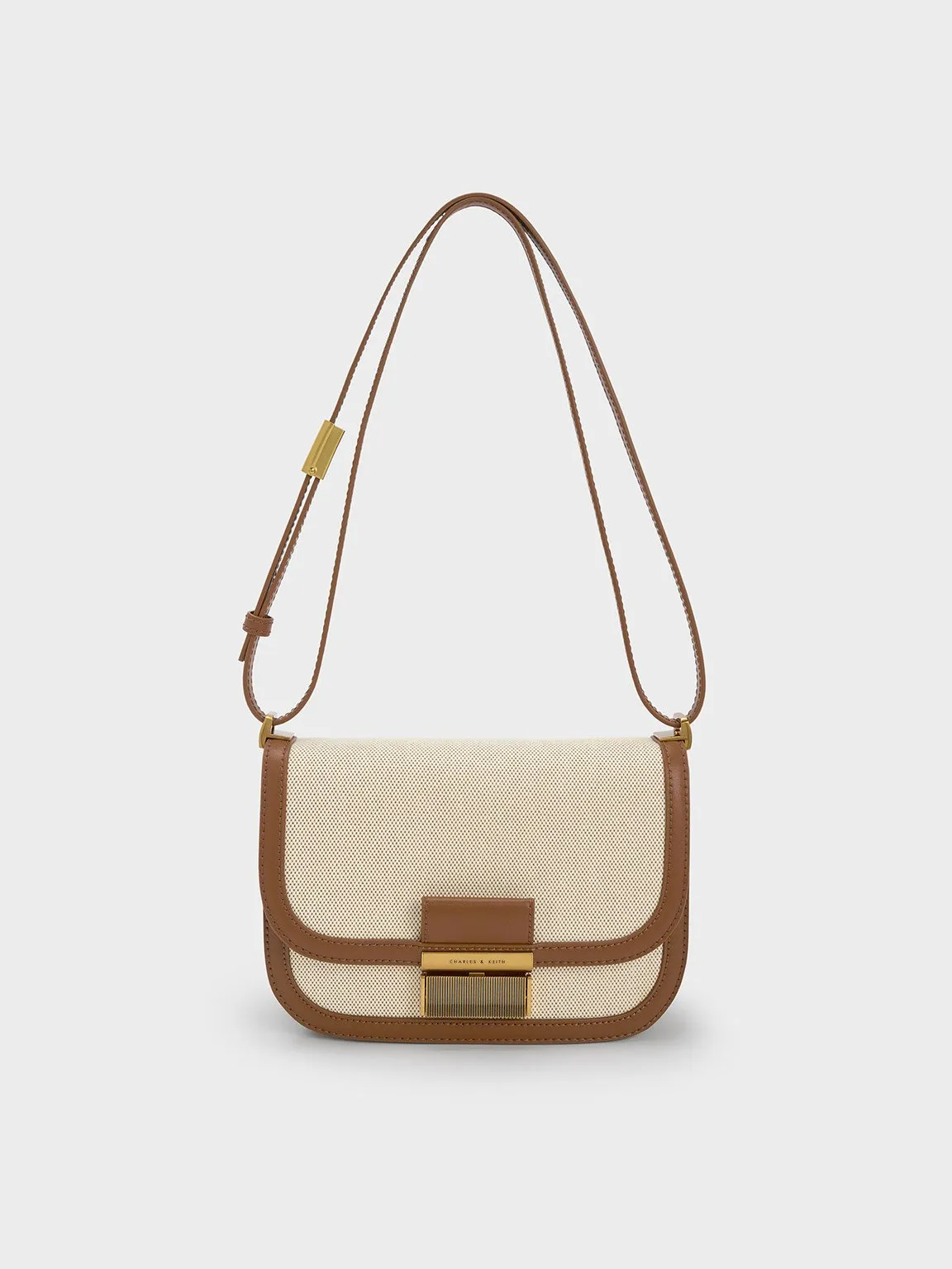 Charles & Keith - Charlot Canvas Crossbody Bag sold by Charles & Keith
