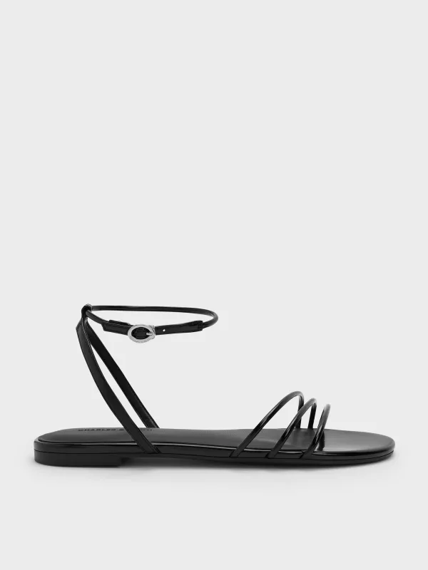 Charles & Keith - Triple-Strap Sandals made by Charles & Keith