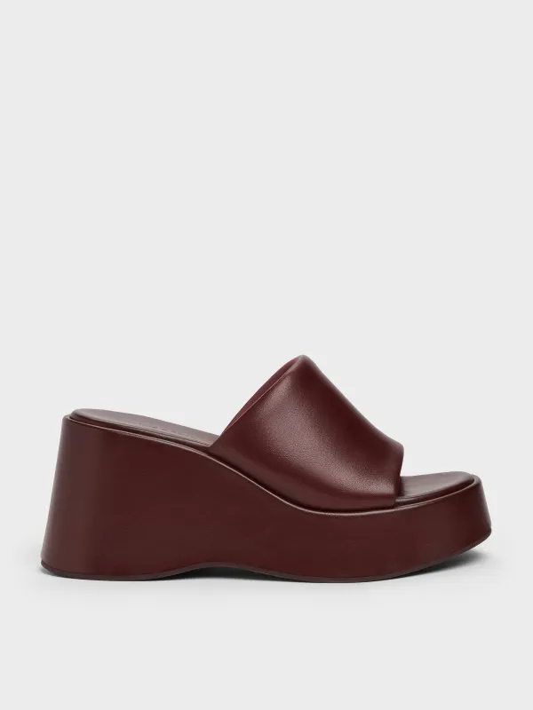 Charles & Keith - Wide-Strap Platform Wedges made by Charles & Keith