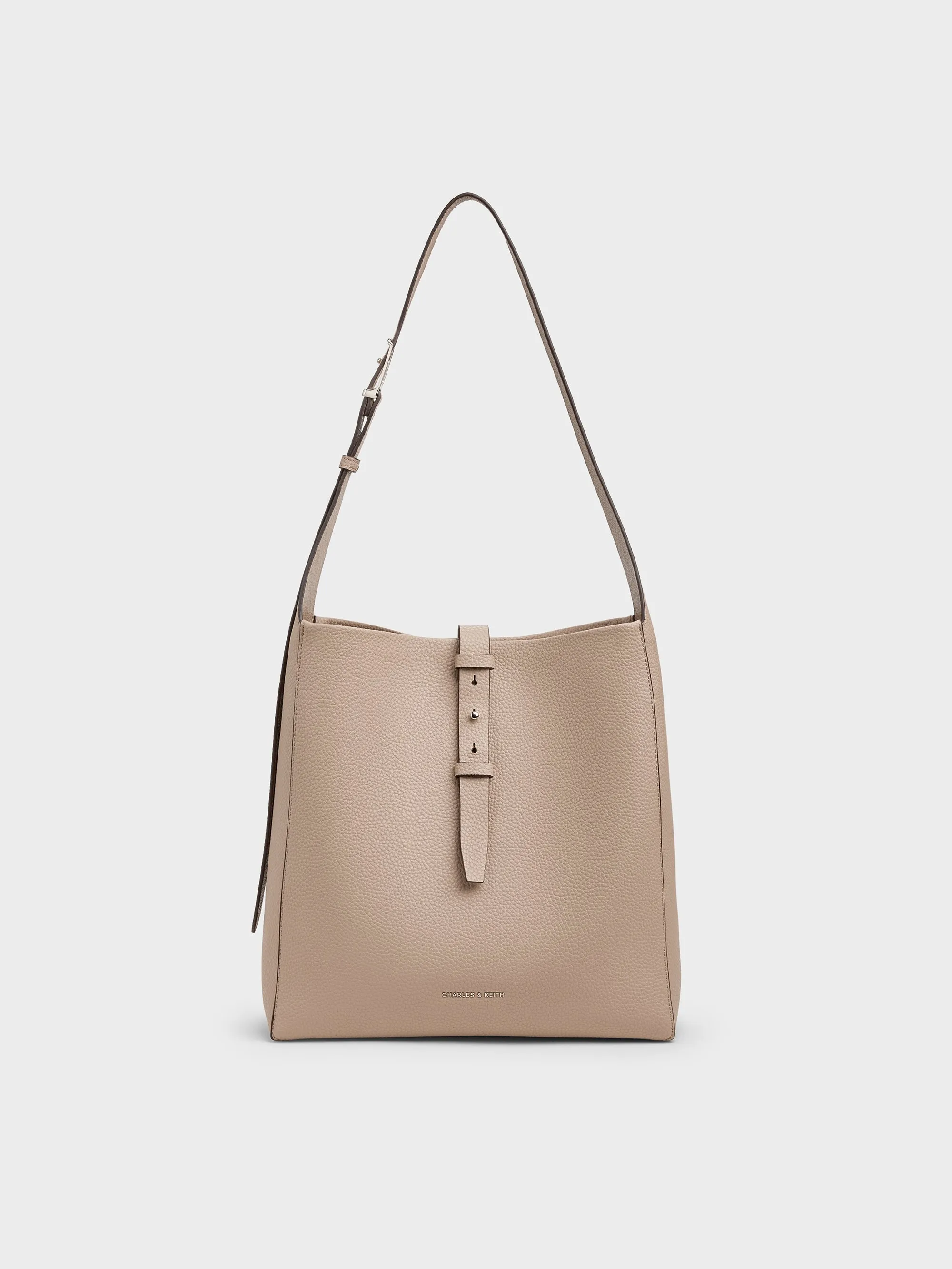 Charles & Keith - Beryl Belted Hobo Bag sold by Charles & Keith
