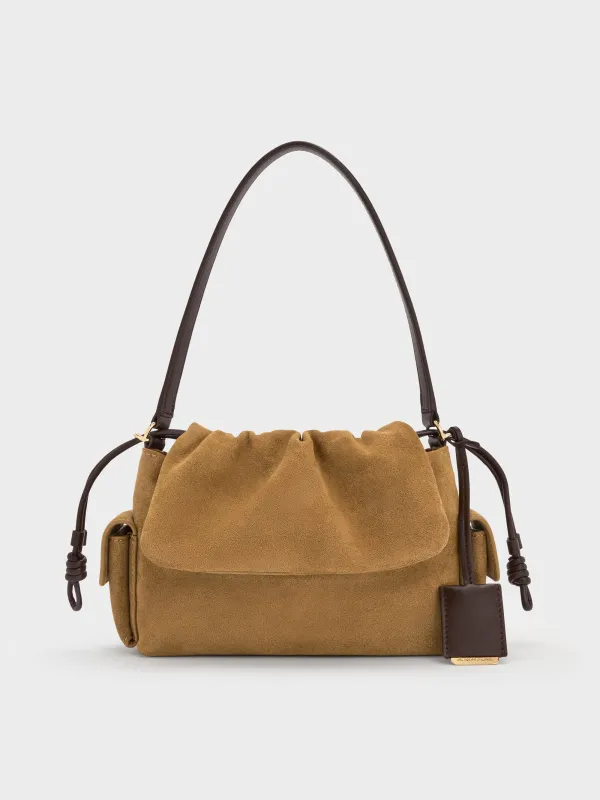 Charles & Keith - Khai Ruched Top Handle Bag made by Charles & Keith
