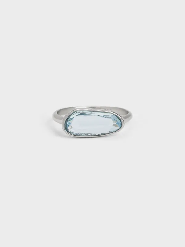 Charles & Keith - Evangeline Turquoise Crystal Ring made by Charles & Keith