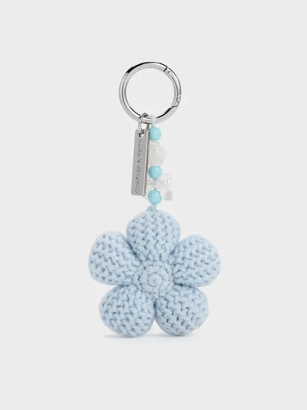 Charles & Keith - Crochet-Flower Beaded Charm made by Charles & Keith