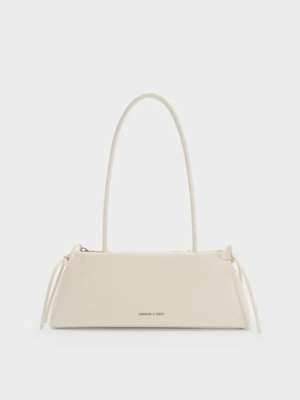 Charles & Keith - Hazel Bow Elongated Shoulder Bag made by Charles & Keith