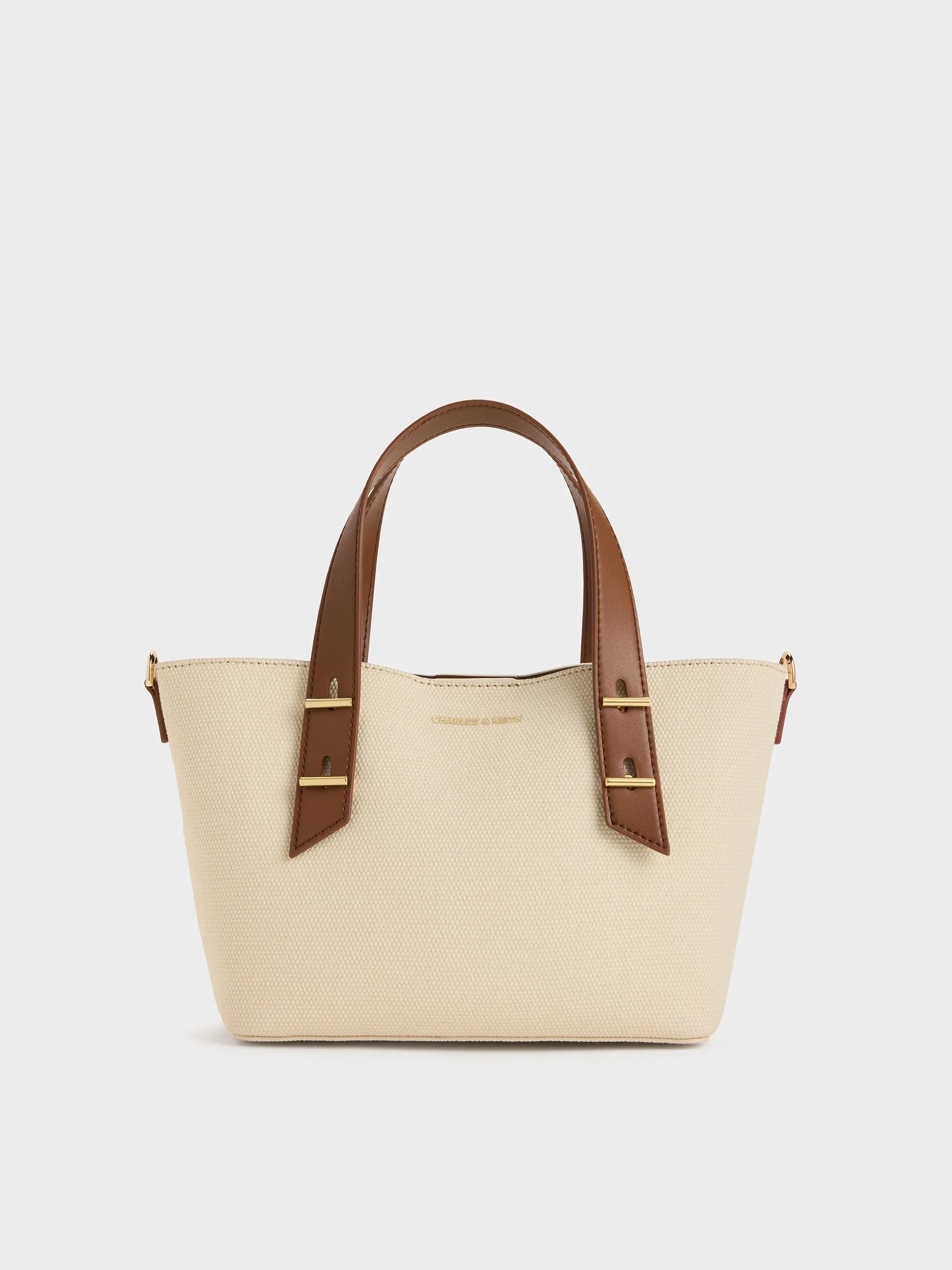 Charles & Keith - Mini Shania Canvas Tote Bag sold by Charles & Keith