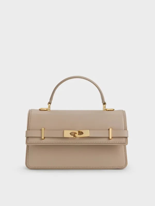 Charles & Keith - Arlet Belted Top Handle Bag made by Charles & Keith