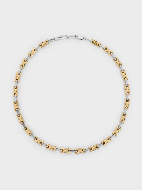Charles & Keith - Adalyn Two-Tone Interlocking Necklace made by Charles & Keith