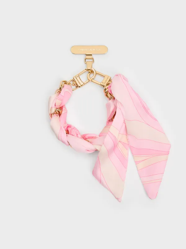 Charles & Keith - Swirl-Scarf Chain Bag Strap made by Charles & Keith