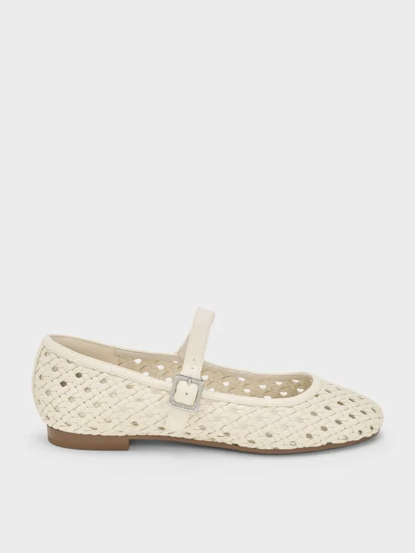Charles & Keith - Woven Mary Jane Flats made by Charles & Keith