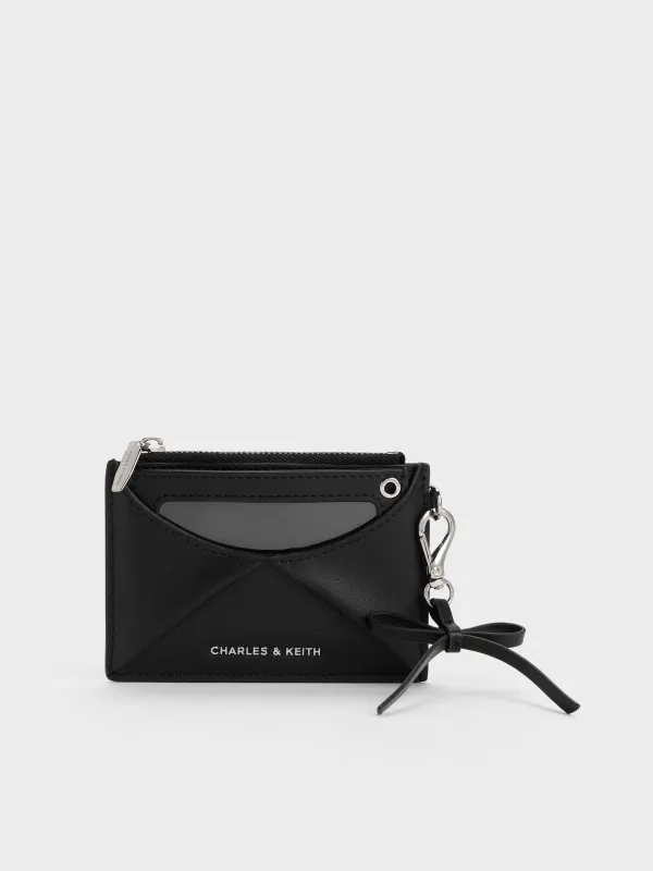 Charles & Keith - Hazel Bow Panelled Card Holder made by Charles & Keith