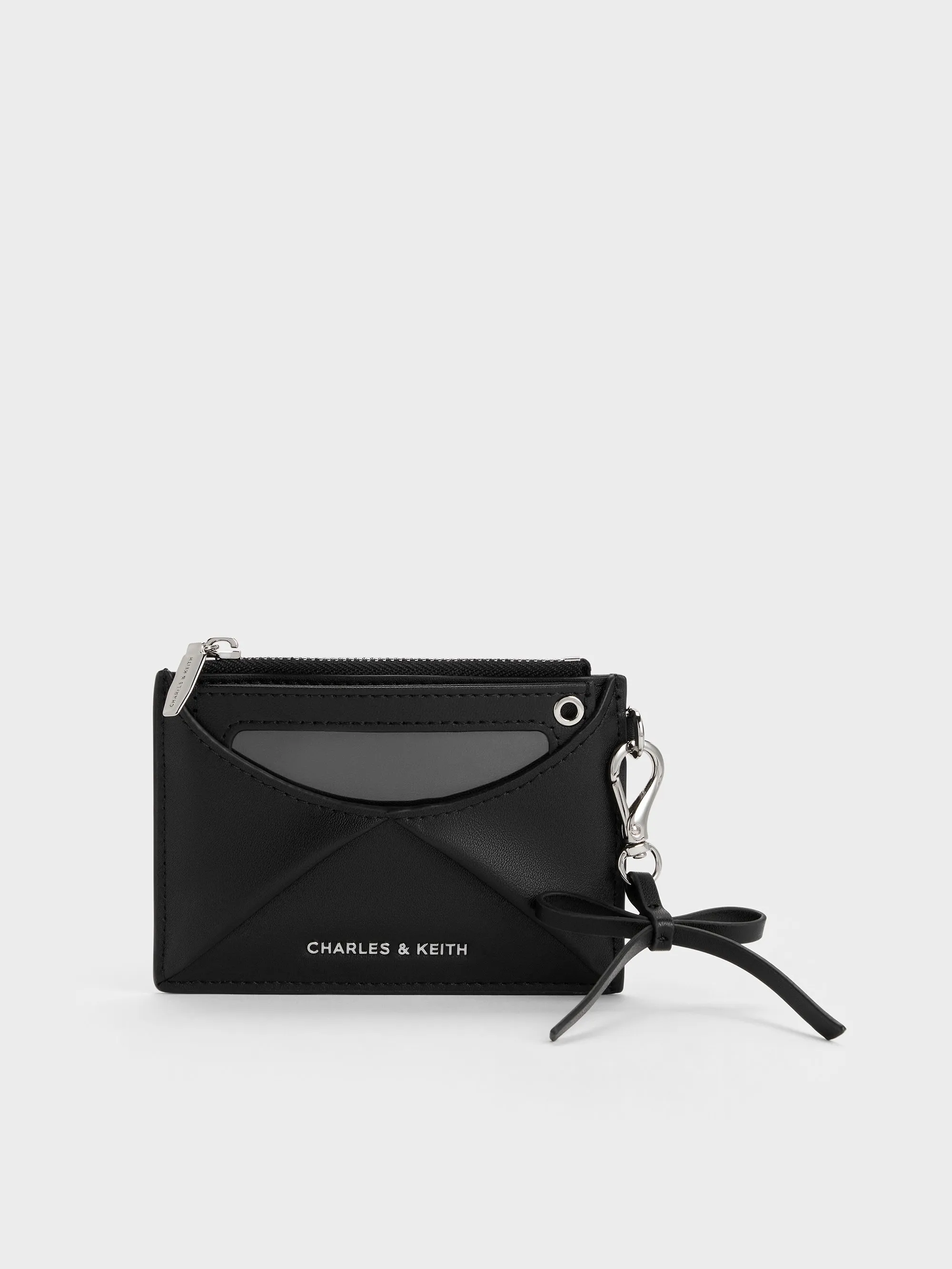 Charles & Keith - Hazel Bow Panelled Card Holder sold by Charles & Keith