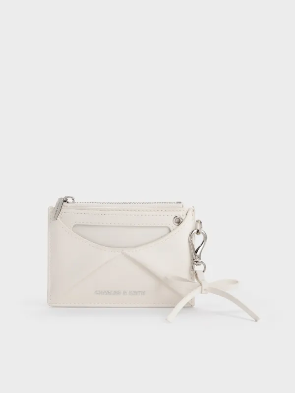 Charles & Keith - Hazel Bow Panelled Card Holder made by Charles & Keith