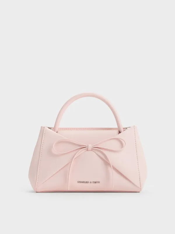 Charles & Keith - Hazel Bow Panelled Top Handle Bag made by Charles & Keith