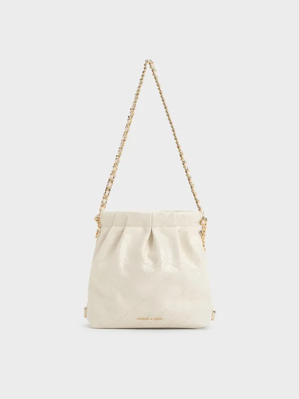 Charles & Keith - Duo Chain-Handle Two-Way Backpack made by Charles & Keith