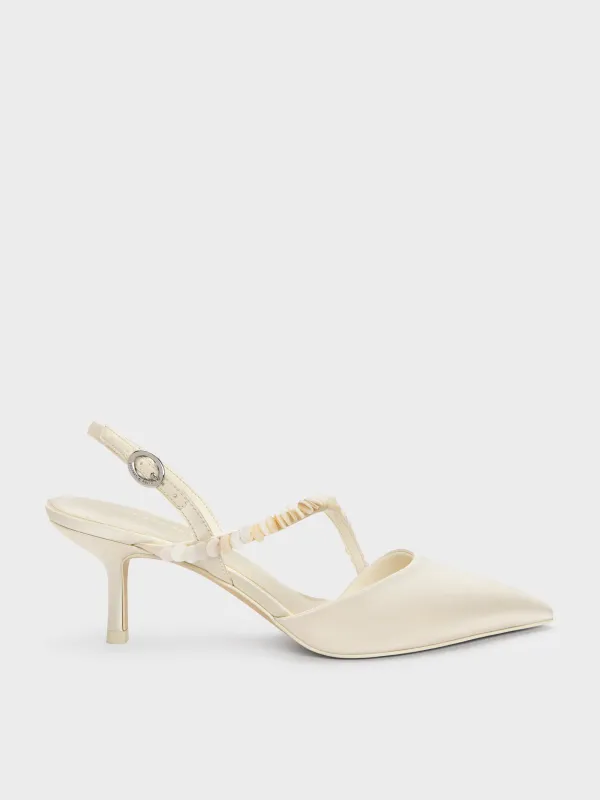 Charles & Keith - Briella Sequinned Slingback Pumps made by Charles & Keith