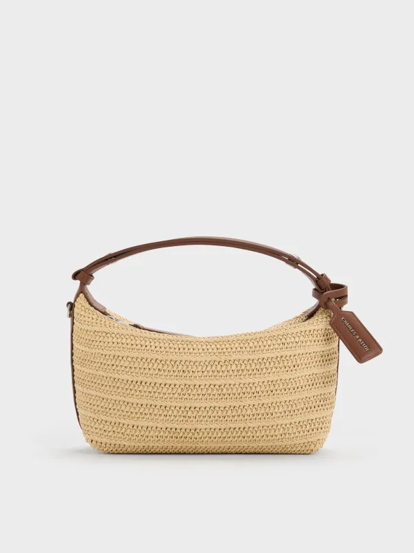 Charles & Keith - Ivette Raffia Woven Shoulder Bag made by Charles & Keith