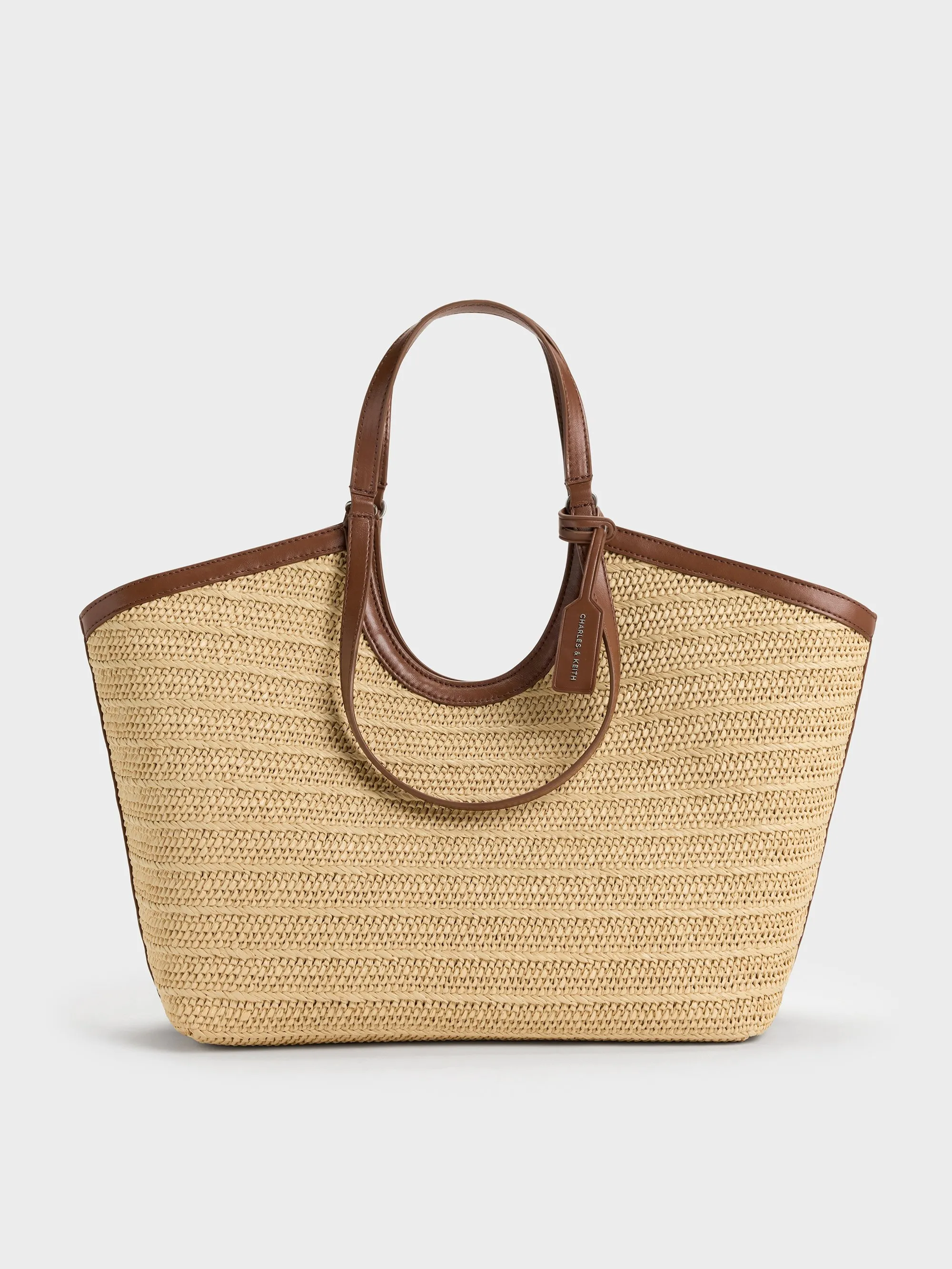 Charles & Keith - Ivette Raffia Woven Tote Bag sold by Charles & Keith