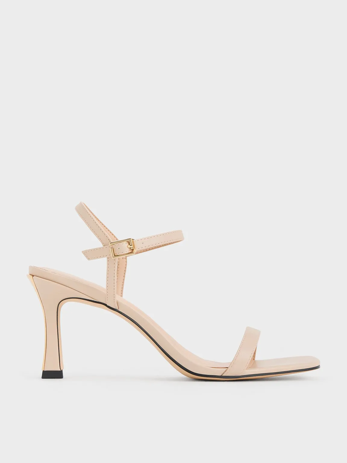 Charles & Keith - Square-Toe Heeled Sandals sold by Charles & Keith