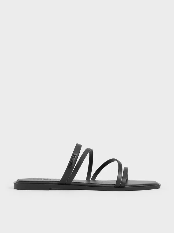CHARLES & KEITH - Lliana Strappy Slide Sandals made by Charles & Keith
