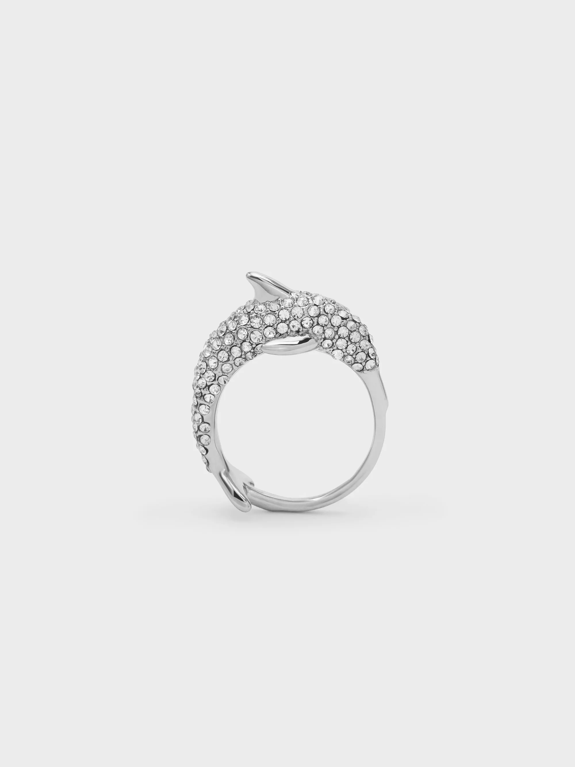 Charles & Keith - Delphina Crystal-Dolphin Ring sold by Charles & Keith