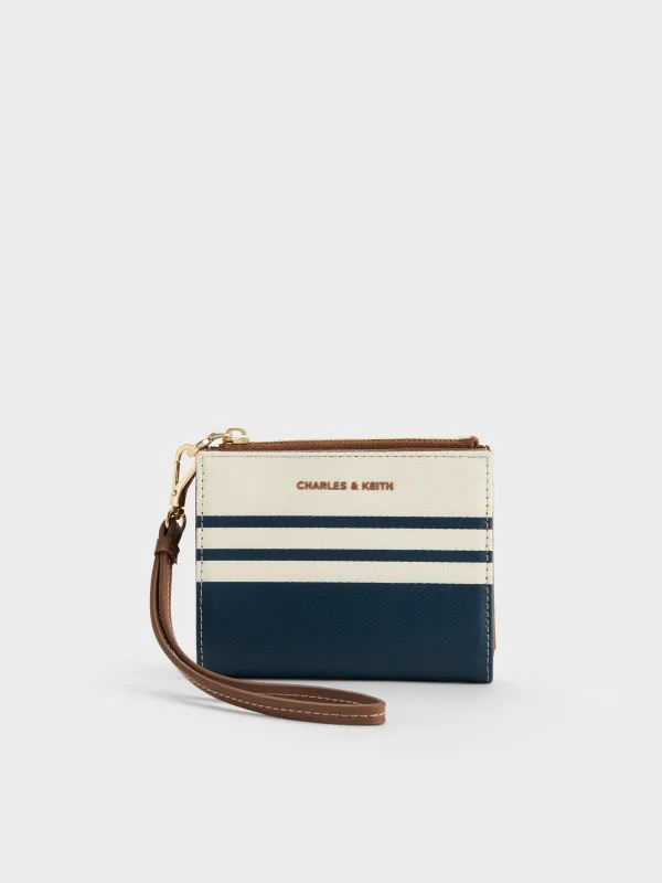 Charles & Keith - Hanya Canvas Striped Wristlet made by Charles & Keith