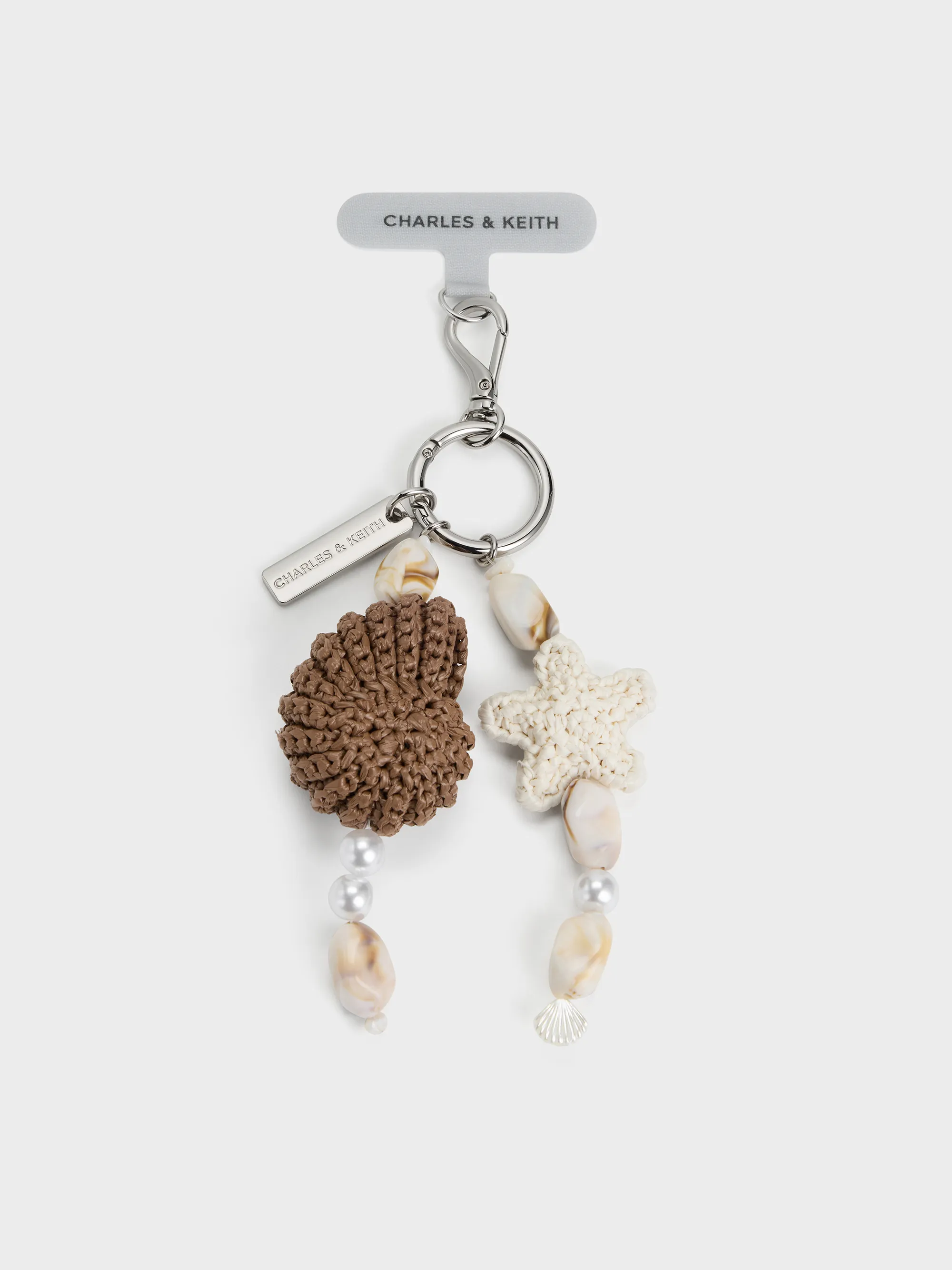 Charles & Keith - Crochet Seashell-Starfish Beaded Charm sold by Charles & Keith