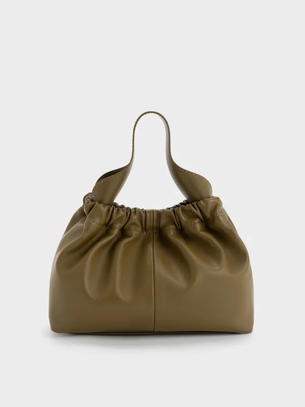 Charles & Keith - Ally Ruched Chain-Handle Bag made by Charles & Keith