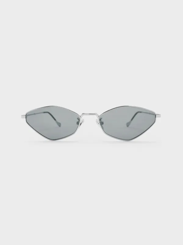Charles & Keith - Jax Metal-Frame Geometric Sunglasses made by Charles & Keith