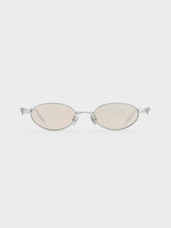 Charles & Keith - Paige Bow Crystal Sunglasses made by Charles & Keith