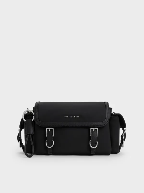 Charles & Keith - Levy Nylon Buckled Crossbody Bag made by Charles & Keith
