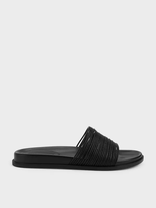 Charles & Keith - Fianna Strappy Slide Sandals made by Charles & Keith