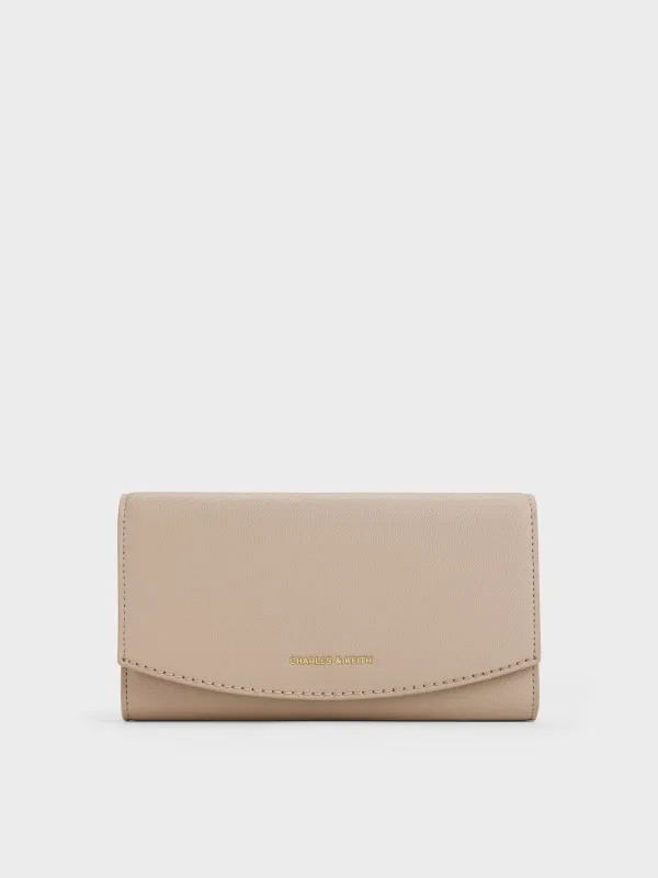 CHARLES & KEITH - Briony Curved-Flap Long Wallet made by Charles & Keith