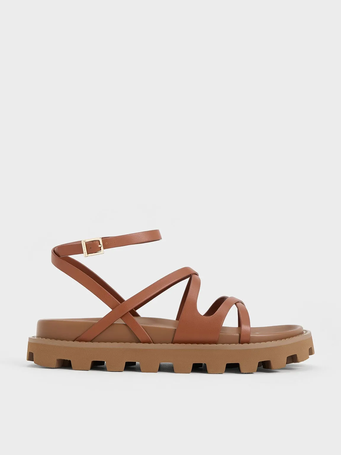 Charles & Keith - Crossover Ankle-Strap Sandals sold by Charles & Keith