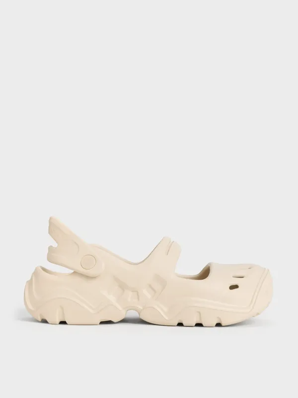 Charles & Keith - Cut-Out Sports Sandals made by Charles & Keith
