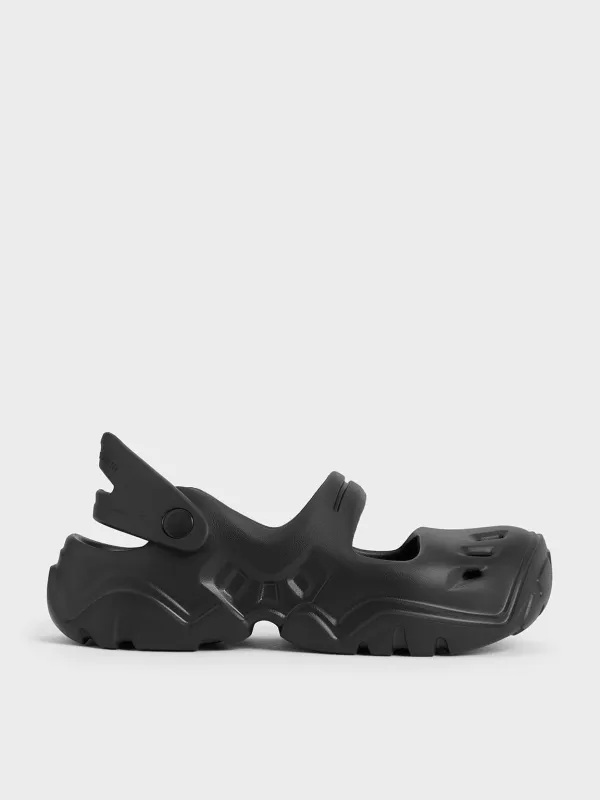Charles & Keith - Cut-Out Sports Sandals made by Charles & Keith