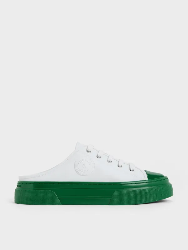 Charles & Keith - Kay Two-Tone Slip-On Sneakers made by Charles & Keith