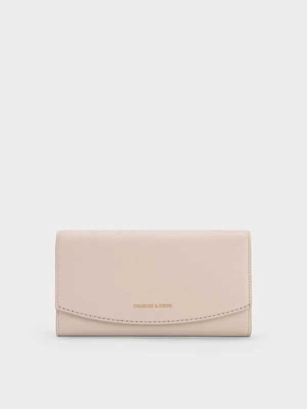 Charles & Keith - Briony Curved Flap Long Wallet made by Charles & Keith