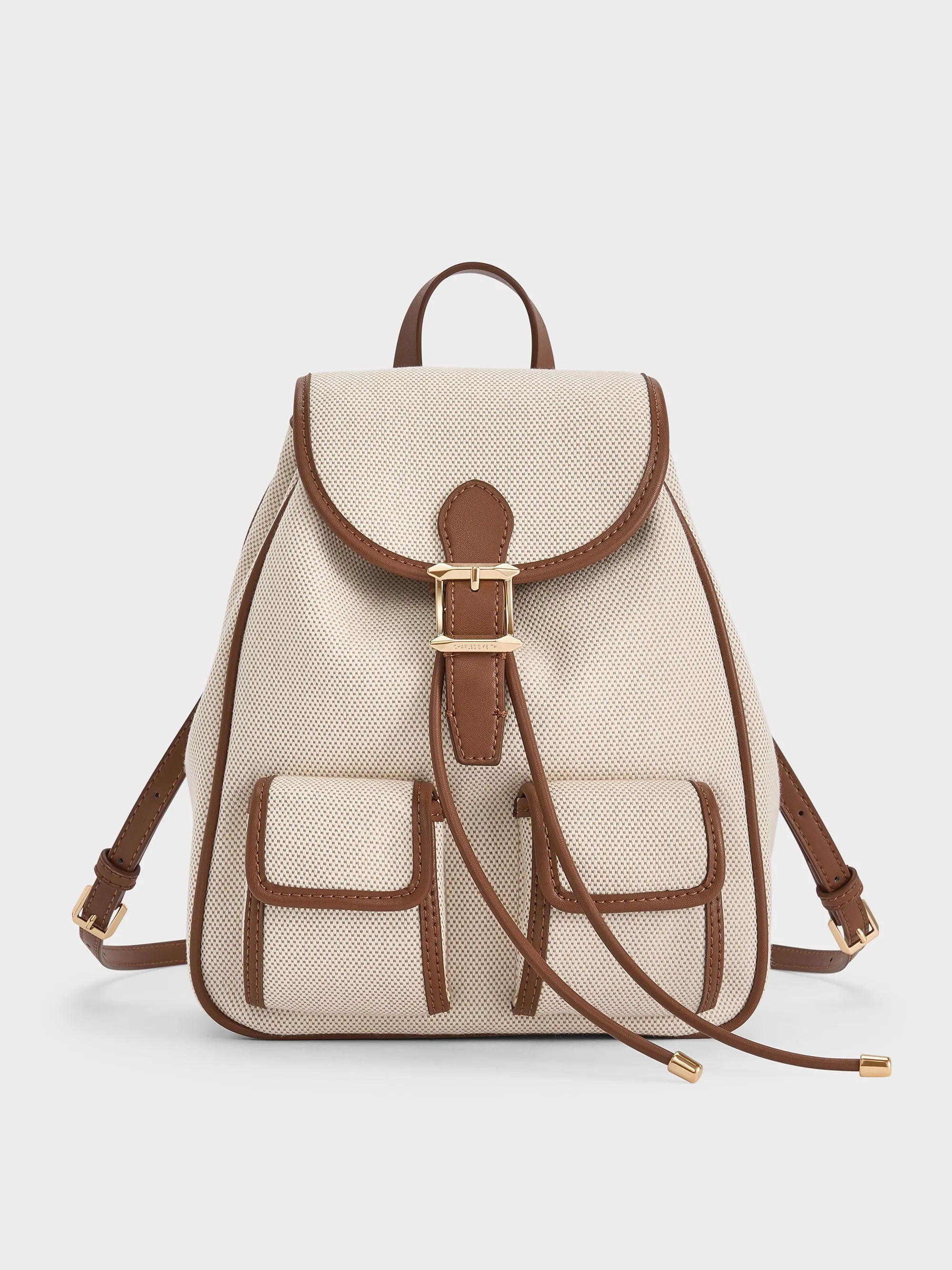 Charles & Keith - Bryna Canvas Backpack sold by Charles & Keith