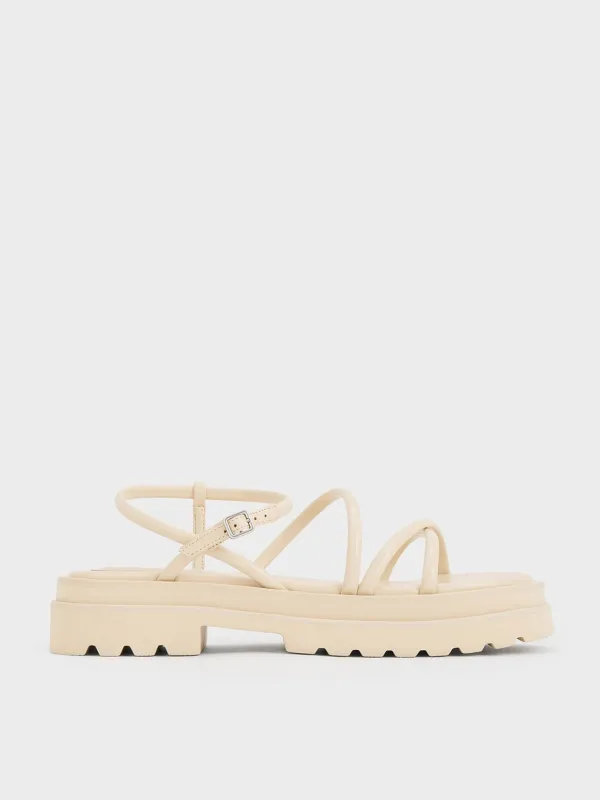 Charles & Keith - Tubular Strap Sandals made by Charles & Keith