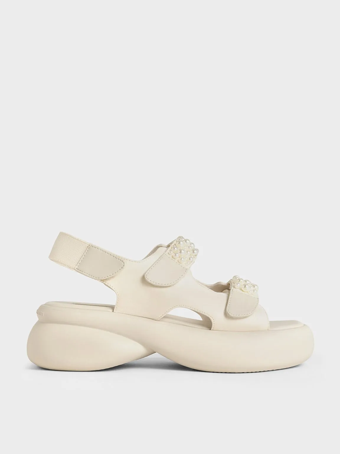 CHARLES & KEITH - Beaded-Strap Sports Sandals sold by Charles & Keith