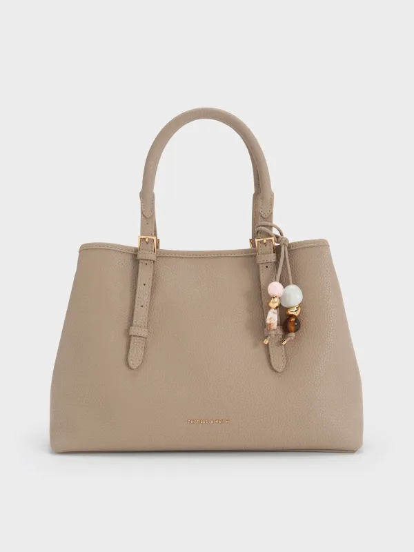 Charles & Keith - Baral Bead-Charm Tote Bag made by Charles & Keith