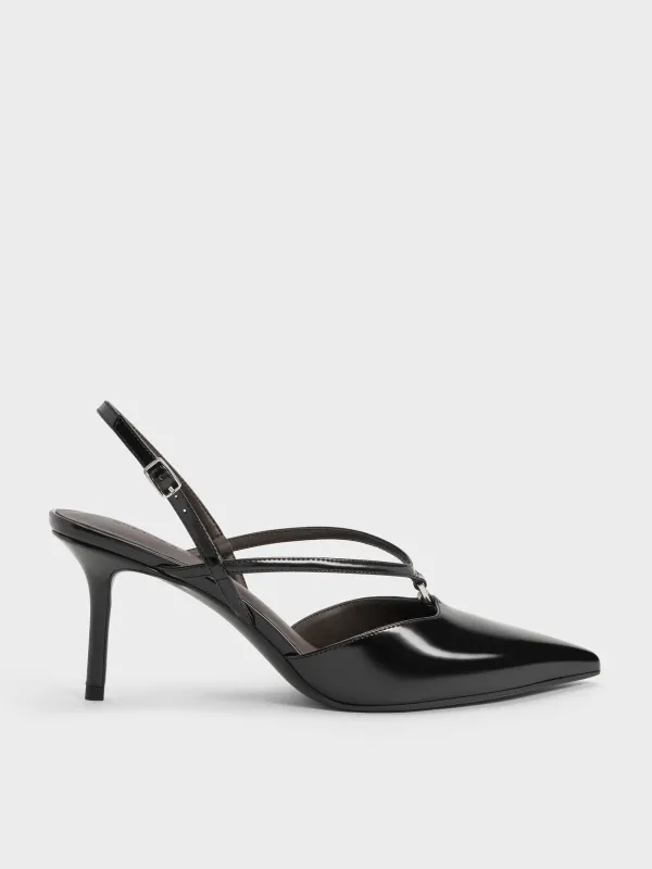 Charles & Keith - V-Strap Slingback Pumps made by Charles & Keith