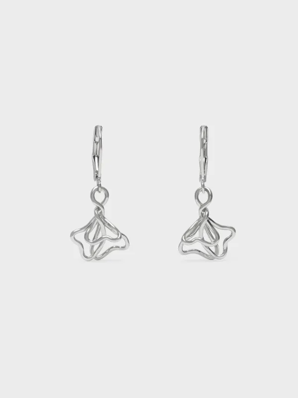 CHARLES & KEITH - Fernley Flower Drop Earrings made by Charles & Keith