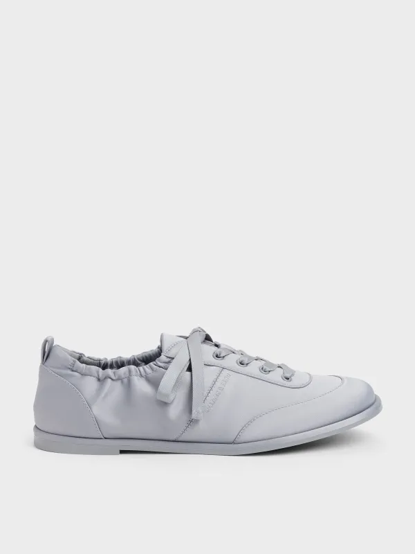 Charles & Keith - Satin Ruched Sneakers made by Charles & Keith