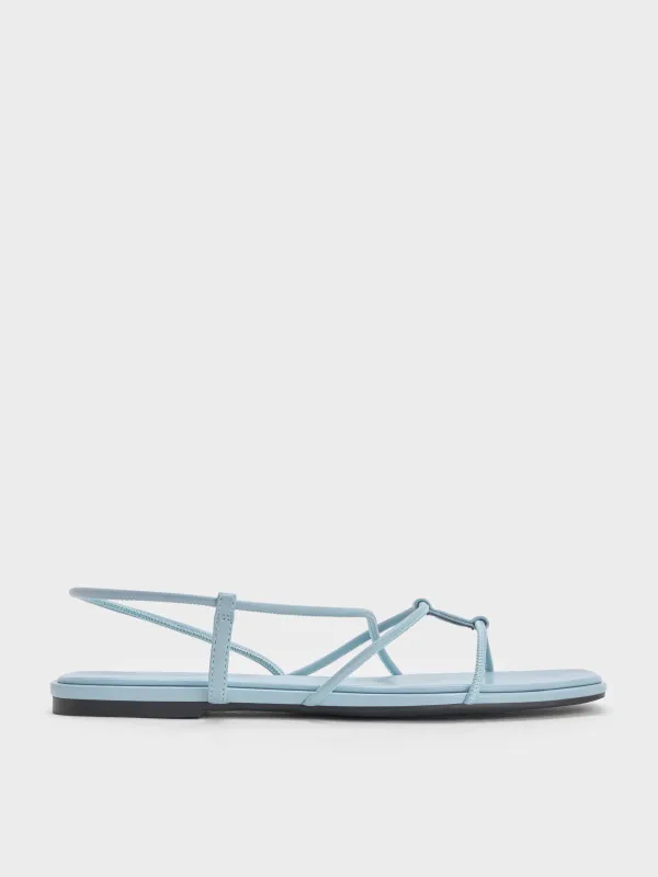 Charles & Keith - Square-Toe Strappy Sandals made by Charles & Keith